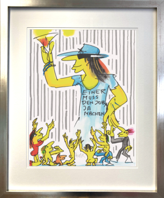 UDO LINDENBERG: Einer muss den Job ja machen - Rahmen silber